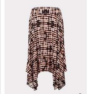 *TORRID* brown and black tie-dye skirt